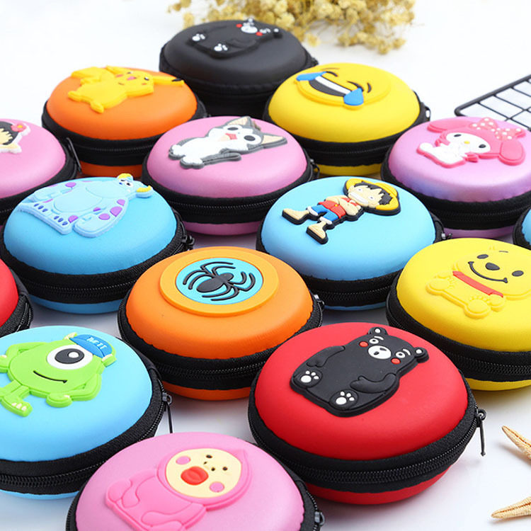 Headset bag Coin purse small gift Company activity gift practical opening promotional gift Custom printed logo