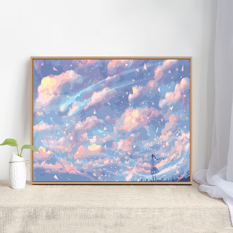 Kill time Handmade girls pregnant women Creative Pass time diy Digital oil painting Coloring decompression decorative painting