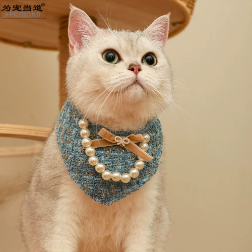 Шарф, чокер из жемчуга, брендовый слюнявчик, нагрудник, в стиле Шанель