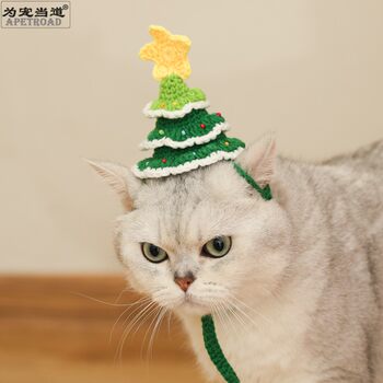 Christmas tree pet headdress for pets