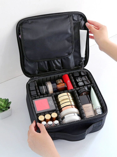 Вместительная и большая портативная косметичка, маленькая коробка для хранения, Южная Корея