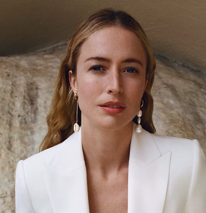 Organic earrings from pearl