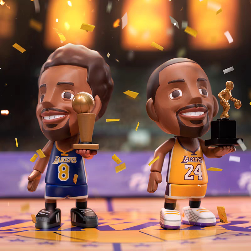 Ace Transformation into Kobe Bryant Championship Black Mamba Trendy Blind Box Figurine Collectible Official Genuine Gift