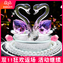 Car ornaments Crystal Swan car perfume Seat small car jewelry supplies Aroma creative female car interior decoration
