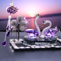 Crystal swan car perfume seat Car crystal ornaments Swan ornaments Car interior ornaments Holiday gifts