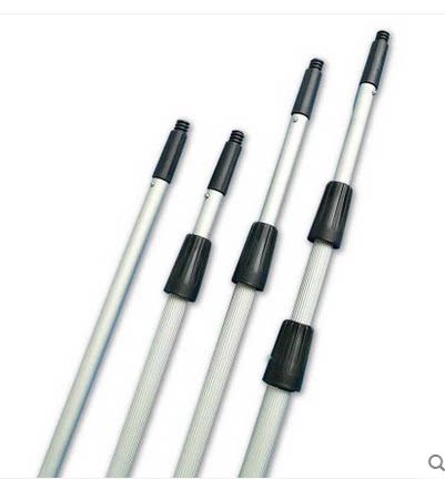 White Cloud Special Valence Aluminum Alloy Telescopic Rod Reinforced Glass Cleaning External Wall Cleaning Extension Rod Cleaning Special Tool