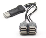 Dite 1 Trag 4 High -Speed ​​USB2.0 Расширение Hub Multi -Interface Computer Computer USB -концентратор Splitter