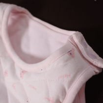 Pure Cotton Knit Baby Machia Care Shoulder and Cotton Warm Pink