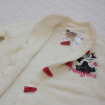 Coral Suede Blouse Warm Home Clothes children can be served with a childs blouse and crumpled goods