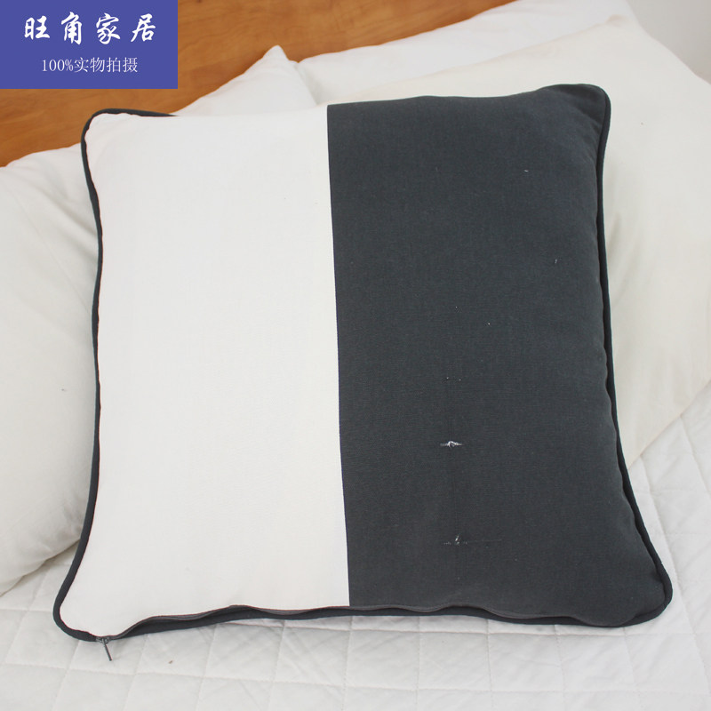 Pure cotton 50 * 50cm simple Nordic pillow - cushion car sofa cushion pillow cushion pillow sleeve without core