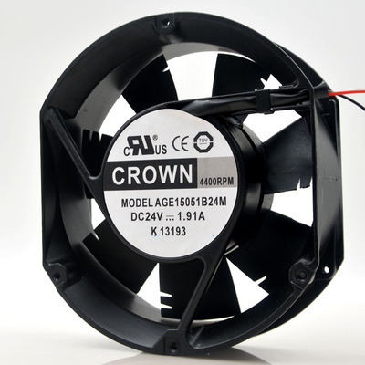 Original Taiwan crown 24V 17251 ball DC fan Gale volume frequency conversion AGE15051B24M J