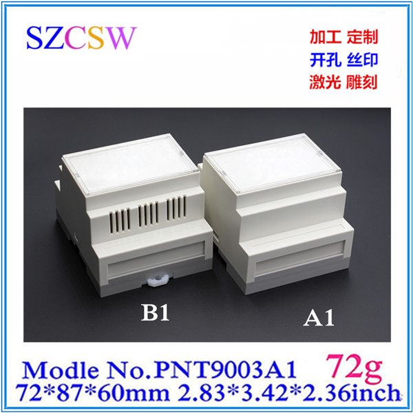 Promotion rail-type module PLC work control case plastic fire protection housing rail junction box 72x87x60