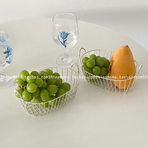Shinymomo Korean style in the main iron art fruit basket tabletop debris storage