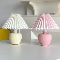 SHINY MOMO Korean ins simple home table lamp simple girl room layout lamp