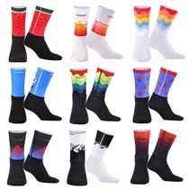 Non-slip riding socks sports socks long professional bicycle running mountaineering cross-border mid-tube socks men and women customization