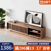Man Wood Space Solid Wood TV Cabinet Pushdoor Modern Minima Nordic Small Household Type Short Cabinet Living-room Lockers Lockers