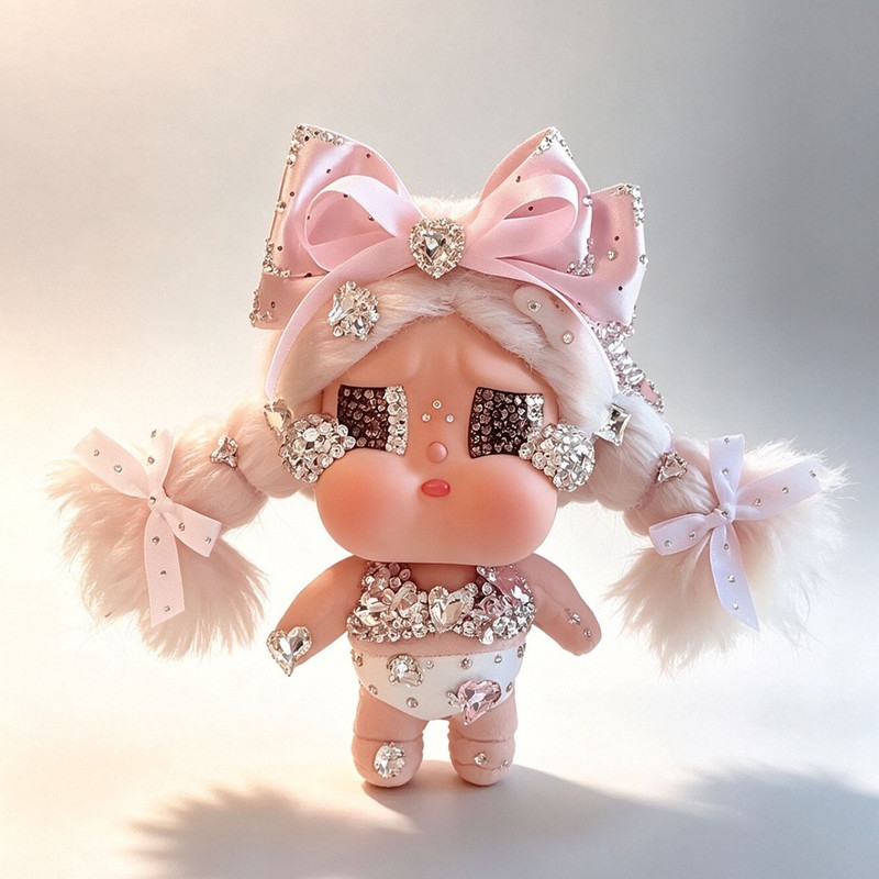 DIY Crying Doll Rhinestone Material Kit Beach Nap Doll Clothes Rhinestone Modification Doll Accessories Rhinestone Bow Hair Accessory Handmade DIY Crying Doll Rhinestone Material Kit Beach Nap Doll Clothes Rhinestone Modification Doll Accessories Rhinestone Bow Hair Accessory Handmade