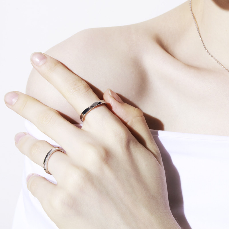 Bague mixte AVAMORE en Argenterie - Ref 3088736 Image 3