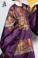 Imperial purple women's round neck robe pre-sale