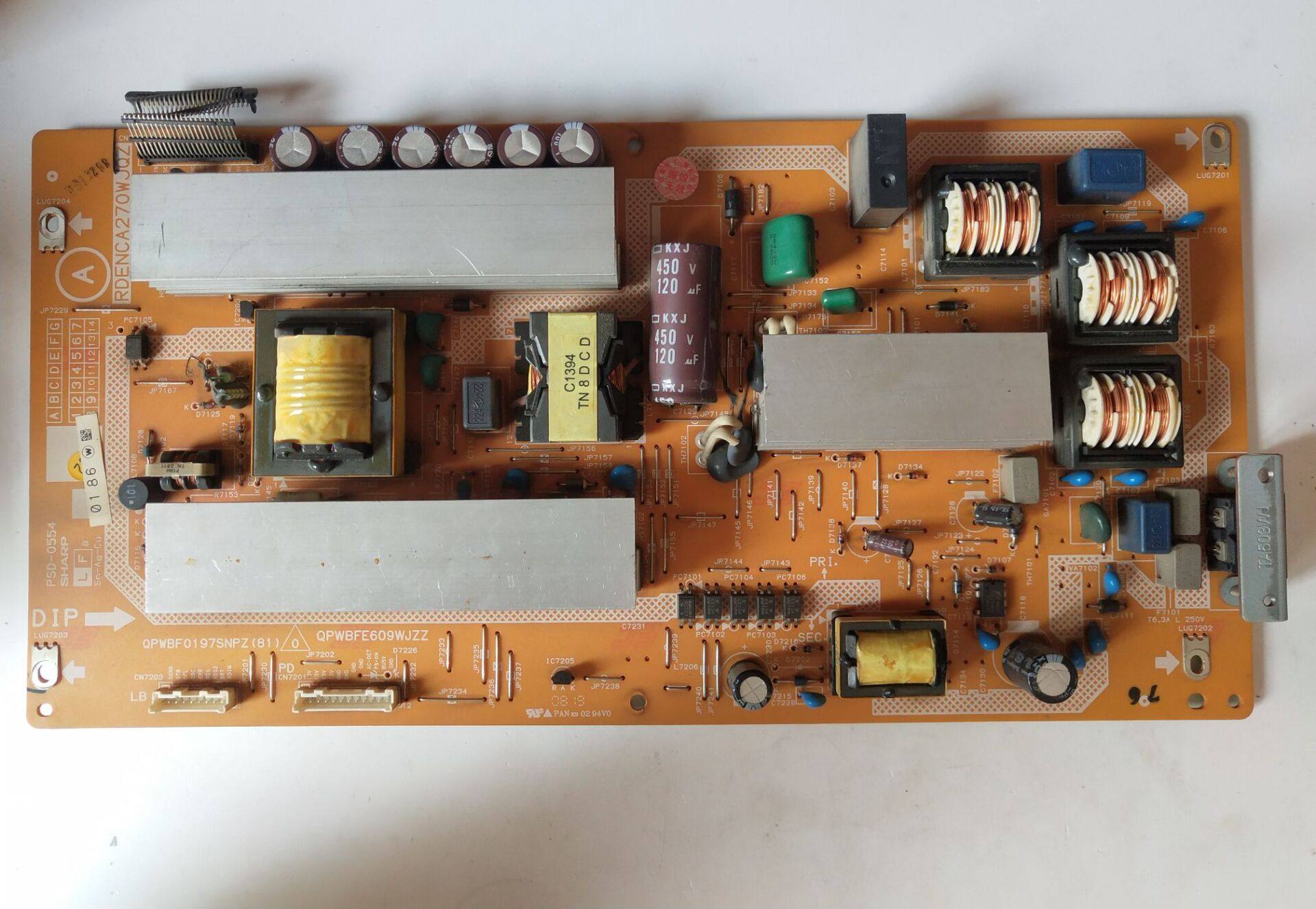 Original fit Sharp LCD-37A33 power supply PSD-0554 PSD-0554 RDENCA270WJQZ QPWBFE609WJZZ QPWBFE609WJZZ