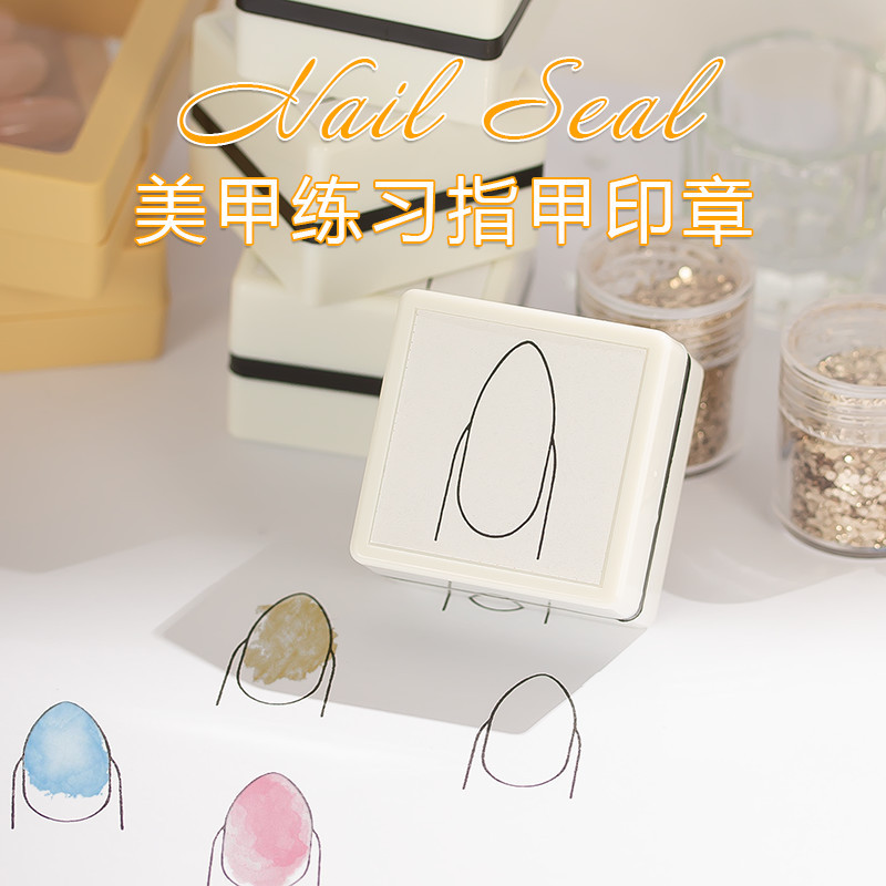 Beginner's Nail Art Practice Stamping Watercolor Hand-Drawn Book Paper Nail Design Styles Stamping Tools