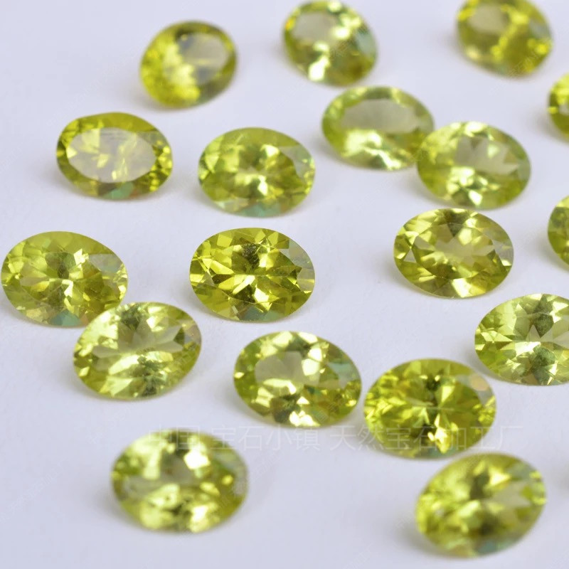 Tự nhiên Full Net Peridot Bare Stone Round Ellipse Heart Shape Mặt dây chuyền Mặt dây chuyền Vòng tay Handmade - Vòng đeo tay Clasp ngọc hồng lựu