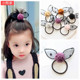 Korean wool ball rabbit ears sweet rubber band children parent-child ponytail hair rope primary school students headwear baby hair band