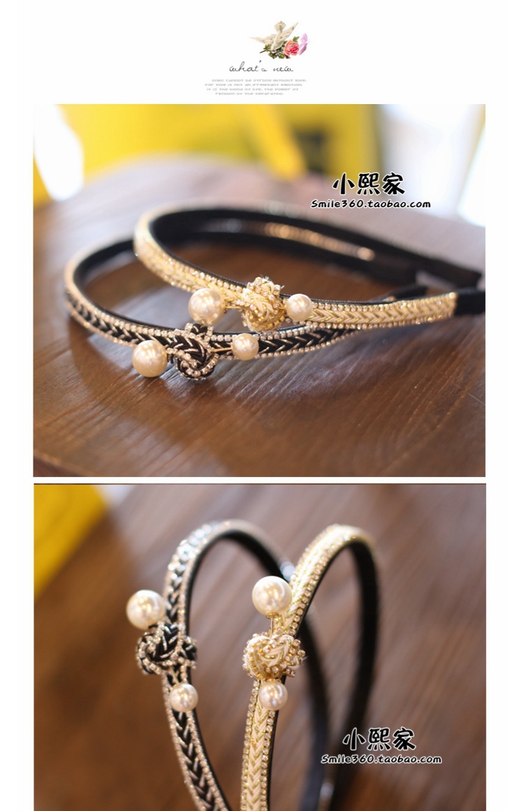 Xiaoxijia người lớn Hàn Quốc phụ kiện tóc vàng lụa bạc kim cương lớn kẹp tóc hoang dã kẹp tóc khí chất headband dây buộc tóc cho bé gái