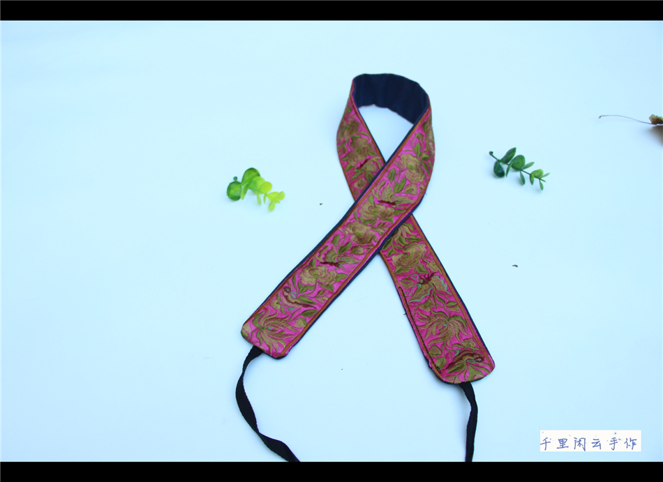 Thousands of Miles of Leisure Clouds Ethnic Embroidery Light Purple Embroidered Belt Clothing Accessories Accessories Embroidered Waist Waist Decoration