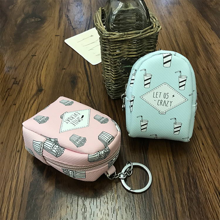 Mới túi nhỏ ví nữ mini dễ thương Hàn Quốc sinh viên treo chìa khóa nhỏ túi tiền xu tươi ví nữ