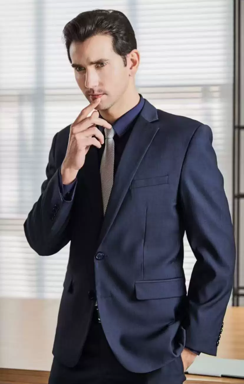 Men's classic suit, jacket, for students, slim fit
