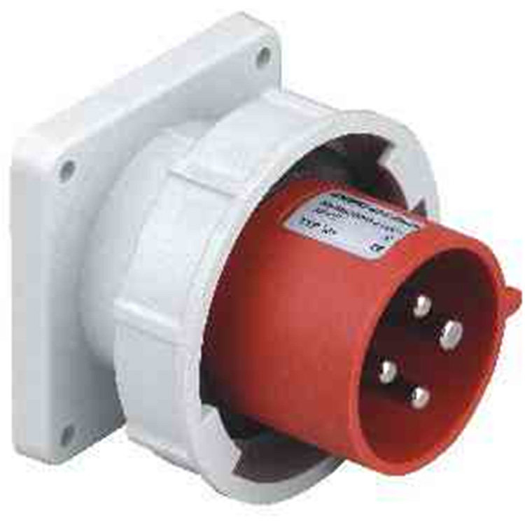 weipu wipu IP67 32A 4 core concealed straight type appliance input socket TYP883