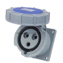 Industrial waterproof connector IP44 32A 3 Core 4 Core 5 Core concealed straight socket