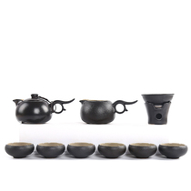 Black pottery kung fu tea set set tea set Tea Tea Tea Tea Teapot set household Cup
