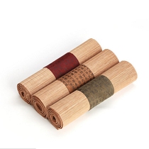 Bamboo table flag Ma mat bamboo mat tea mat tea towel linen cloth tea curtain big and small number table flag special price