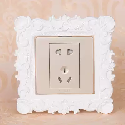 Switch cover Nordic creative switch stickers Socket stickers New house decoration Modern minimalist switch wall decoration stickers Leave-in