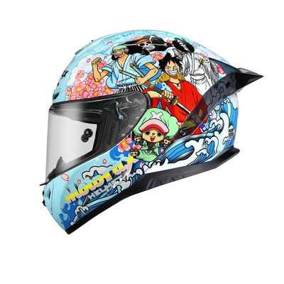 MOTORAX Morex R50S One Piece locomotive motorcycle koi full helmet men and women four seasons universal big tail