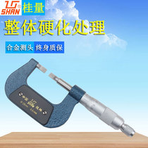 Guilin Guilin blade micrometer 50 75 outer diameter vane sheet flat head micrometer knife edge micrometer 0-25
