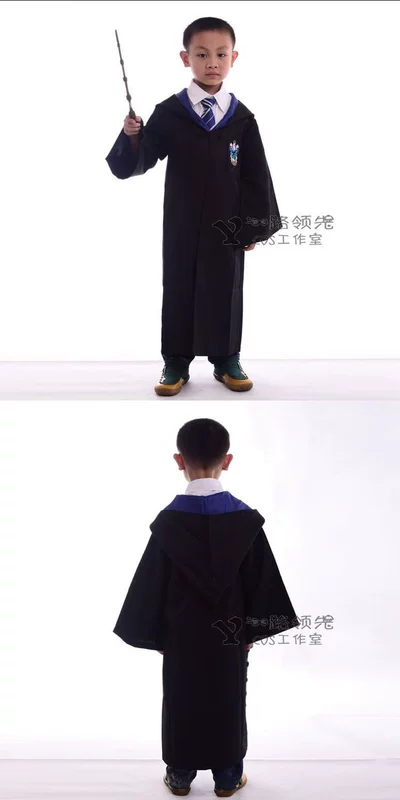 Harry Potter trang phục cosplay Gryffindor áo choàng ma thuật áo choàng đồng phục trường học cape tie trẻ em đầy đủ - Cosplay toga himiko cosplay