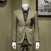 DANDY HOMME Khaki Bộ vest nam Slim Fit Đơn giản kinh doanh Váy cưới Váy cưới ba mảnh - Suit phù hợp đồ vest nam Suit phù hợp