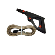 HiForce High Pressure Washing Machine Special Short Water Gun Waking Lion Water Gun Wash Machine Accessories Joint Water Gun Steel Wire Water Pipe