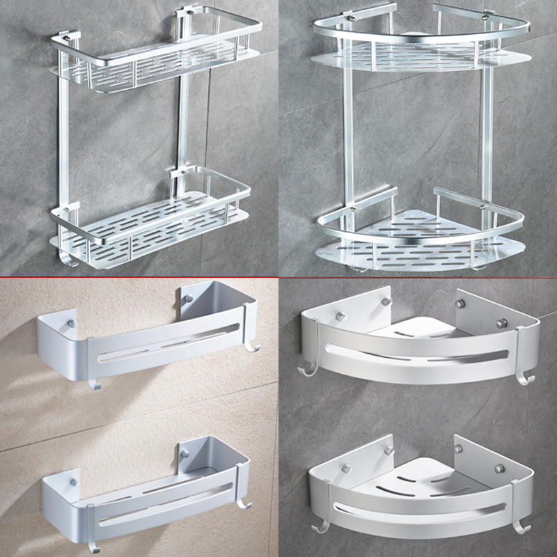 Toilet Bathroom Balcony Balcony Triangle Basketball Suction Wall-free Punch Towels Include hook Bathroom