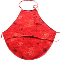 Childrens bellyband 4-6 years old men and women universal sleeping belly protection warm and cold red cotton velvet pocket