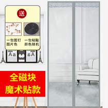 muted door curtain summer mosquito repellent magnetic soft yarn door curtain sofa door encrypted Korean version bedroom kitchen anti-mosquito curtain partition curtain