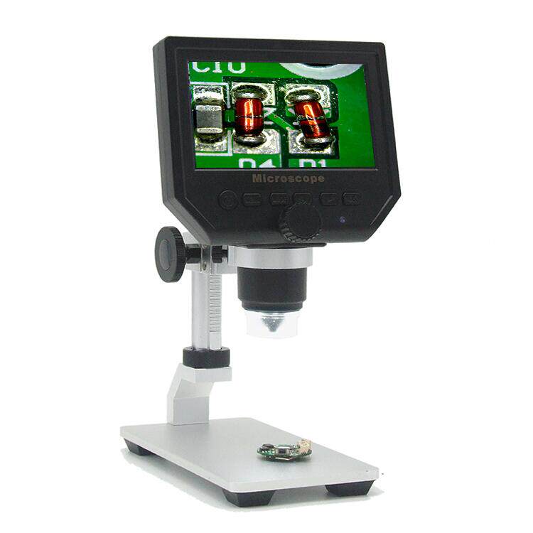 G600 Digital Microscope 4 3 Inch Portable HD 600x Electronic Maintenance Magnifier with Stand