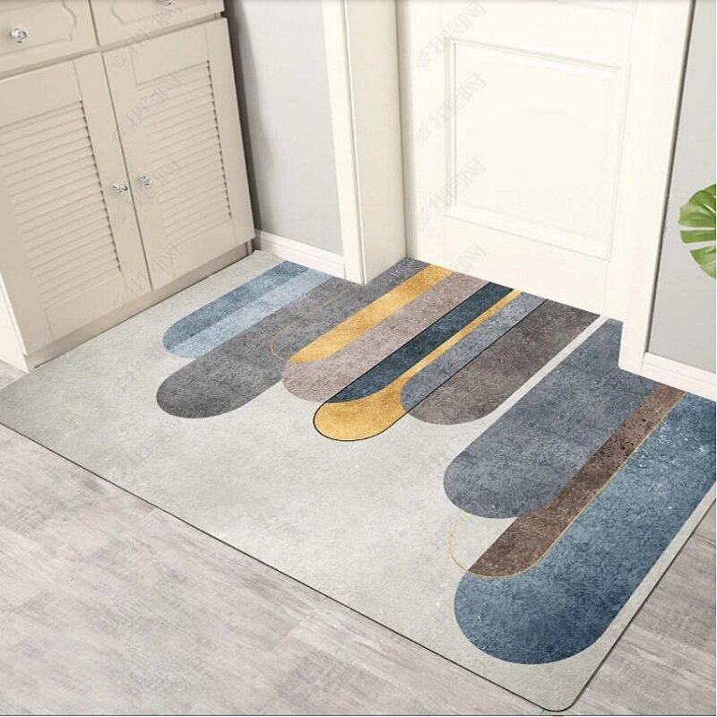 Carpet door mat can be cut into the door door mat light luxury and dirt-resistant home stepping mat door porch mat