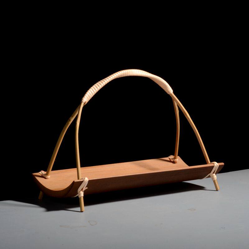 Minima natural bamboo Ti-beam old bamboo tea set Tea Road accessories Tea spot Saucer Towel