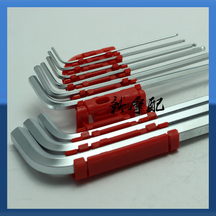 Công cụ sửa chữa cờ lê lục giác 9 mảnh đặt chiều dài đặc biệt mờ đầu cờ lê lục giác đặt bên trong hình lục giác - Bộ sửa chữa Motrocycle cờ le