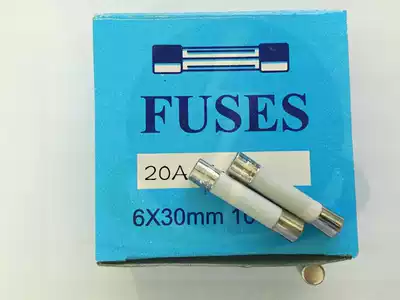 Ceramic current fuse Tube quick break 6 35x30 250V 20A flat cap full series