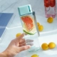 Cốc vuông cho nam và nữ sinh viên Cốc nhựa Hàn Quốc đơn giản xách tay cá tính sáng tạo xu hướng uống cốc cốc - Tách bình giữ nhiệt lock and lock